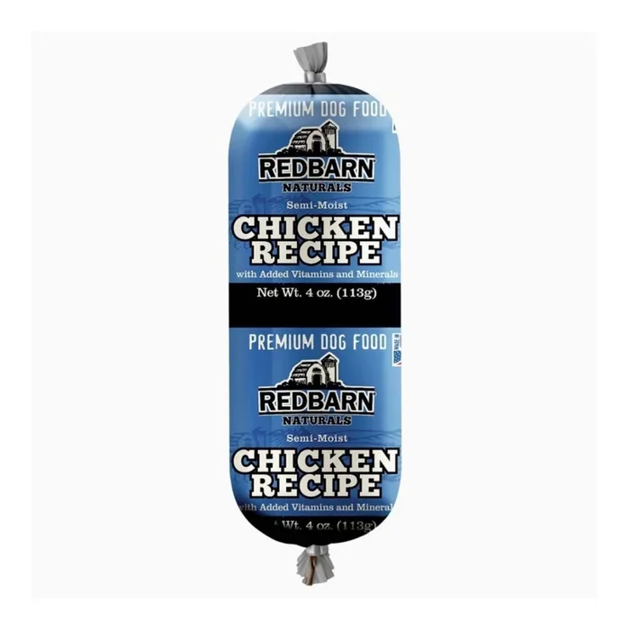 Redbarn Pet Products Dog Food Roll Chicken 4oz 24ct