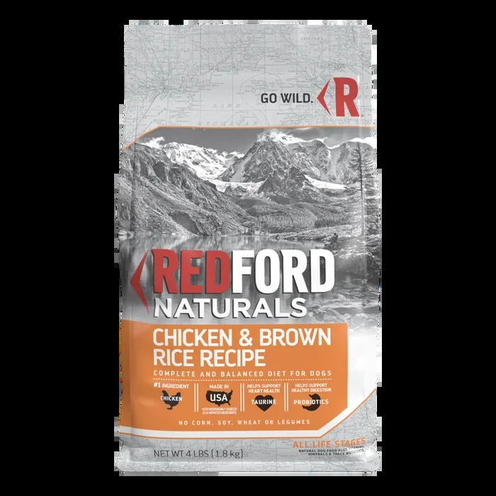 Redford Naturals Chicken & Brown Rice Recipe Dog Food, 4 Pounds