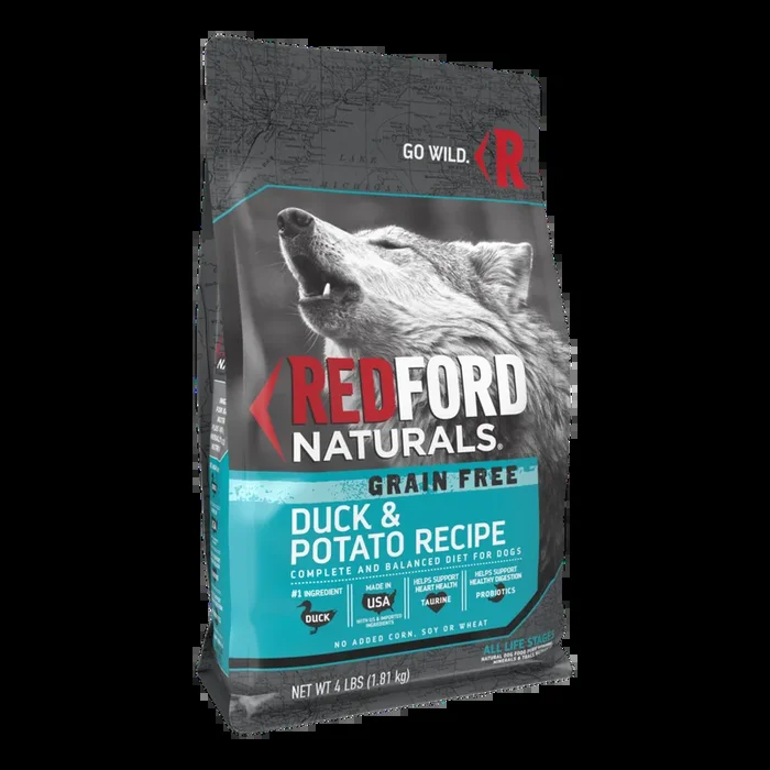 Redford Naturals Grain Free Duck & Potato Recipe Dog Food, 4 Pounds