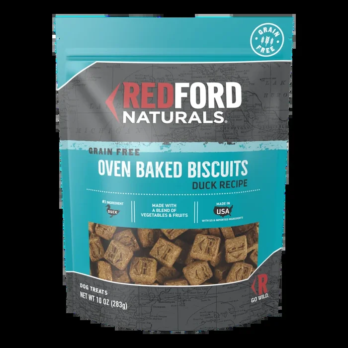 Redford Naturals Grain Free Duck Recipe Biscuits Dog Treat, 10 Ounces