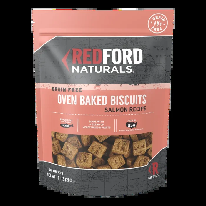 Redford Naturals Grain Free Salmon Recipe Biscuits Dog Treat, 10 Ounces