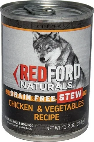 Redford Naturals Grain Free Stew Chicken & Vegetables Recipe Adult Dog Food, 13.2 Ounces