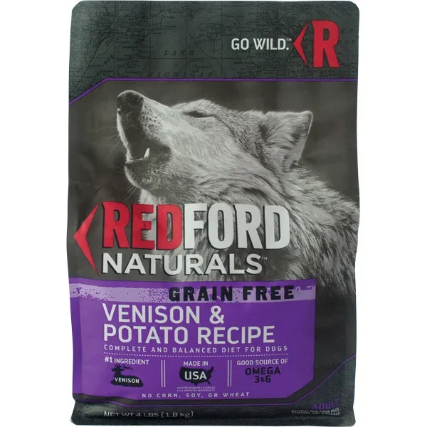 Redford Naturals Grain Free Venison & Potato Recipe Dog Food, 4 Pounds