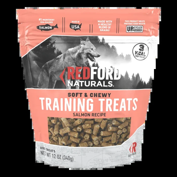 Redford Naturals Soft & Chewy Training Dog Treat, Salmon Recipe, 12 Ounces