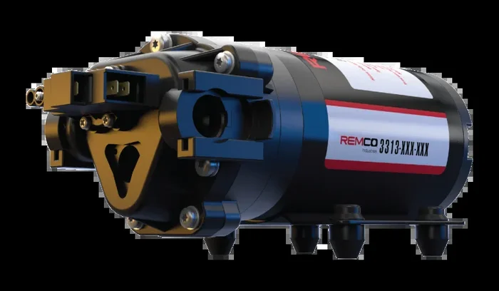 Remco 2.2 GPM, 60 PSI, Demand, 12 VDC, 3/8″ FNPT, 2-Pin Connector