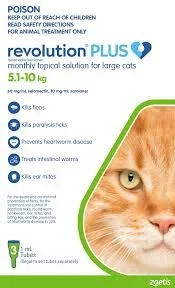 Revolution Plus Cat Large 5-10kg Single