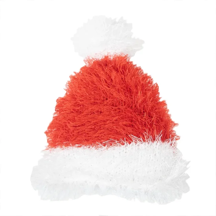 Santa Hat – Handmade Squeaky Dog Toy