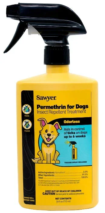 Sawyer Premium DOG PERMETHRIN – Insect Repellent – 24 oz Trigger Spray
