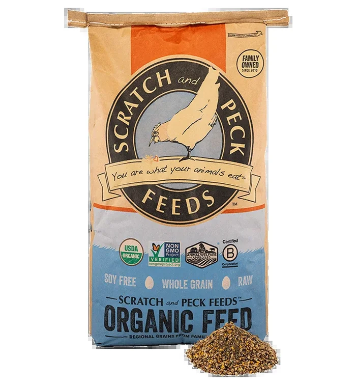 Scratch and Peck Feeds Naturally Free Organic Layer Feed 18% Protein For Chickens & Ducks