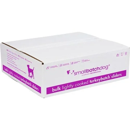 smallbatch Lightly Cooked Frozen Dog Food – Turkey – 10lb Box
