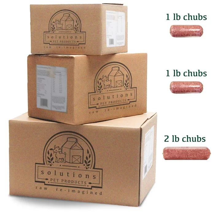 Solutions Pet Products Raw Diets Chicken Recipe Chubs Frozen Pet Food, 12-lb