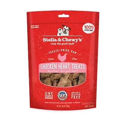 Stella & Chewy’s 3oz Dog Freez Dried Treat Chicken Hearts
