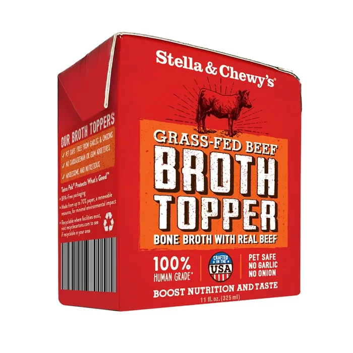 STELLA & CHEWY’S Beef Broth Topper 11oz CASE/12