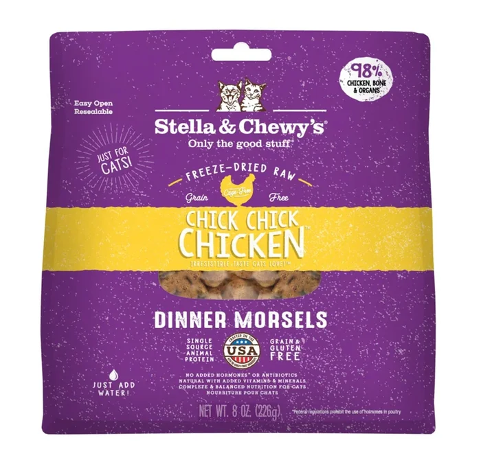 Stella & Chewy’s Chick Chick Chicken Dinner Freeze-Dried Cat Food, 8-oz