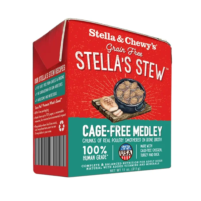 STELLA & CHEWY’S Dog Stew Cage Free Medley 11oz CASE/12