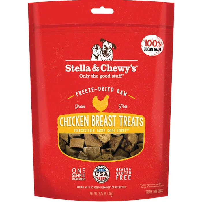 Stella & Chewy’s Freeze Dried Raw Chicken Breast Treats For Dogs 2.75oz