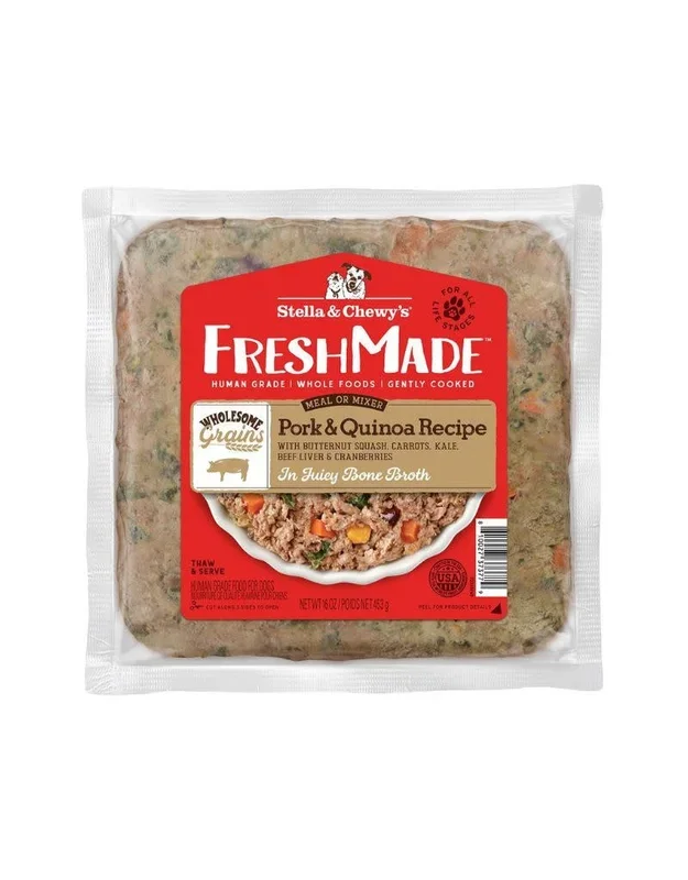 STELLA & CHEWY’S Freshmade Dog Food Wholesome Grains Pork 16OZ
