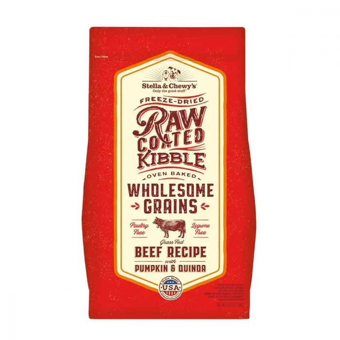 Stella & Chewy’s Raw Coated Wholesome Grains Grass Fed Beef Recipe Dry Dog Food