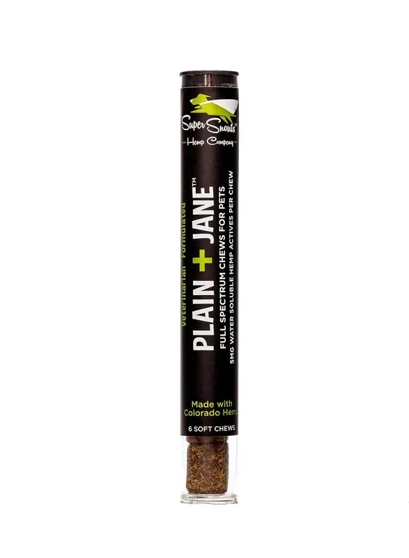 SUPER SNOUTS Broad Spectrum 5mg Chew Plain + Jane 6CT