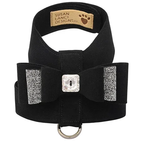 Susan Lanci Black Crystal Stellar Really Big Bow Tinkie Harness