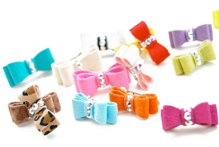 Susan Lanci Plain Ultrasuede Hair Bows