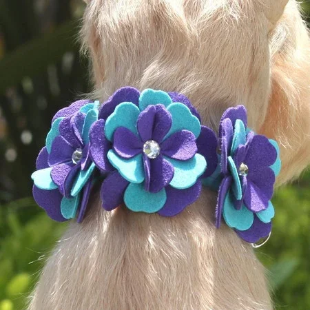 Susan Lanci Violet Flower Collar