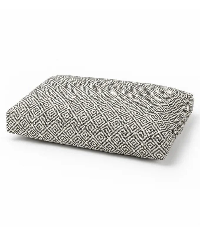 Tall Tails – Geometric Comfort, Rectangular Pillow Cat & Dog Bed, Cotton Blend Fabric with Anti-Slip Base & Handle – 88×60×11 cm