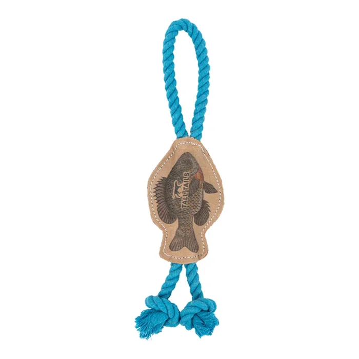 Tall Tails Leather Fish Tug Toy