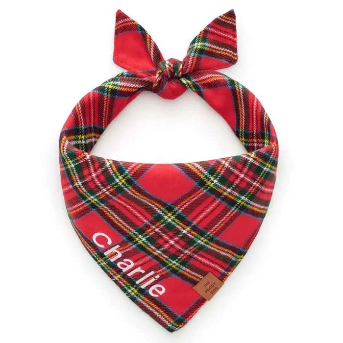 Tartan Plaid Flannel Dog Bandana