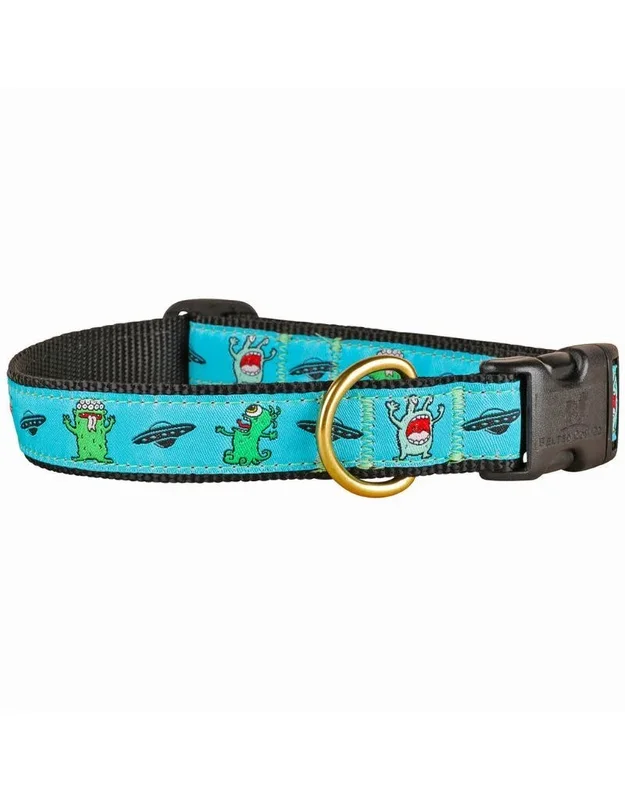 THE BELTED COW Dog Collar Aliens
