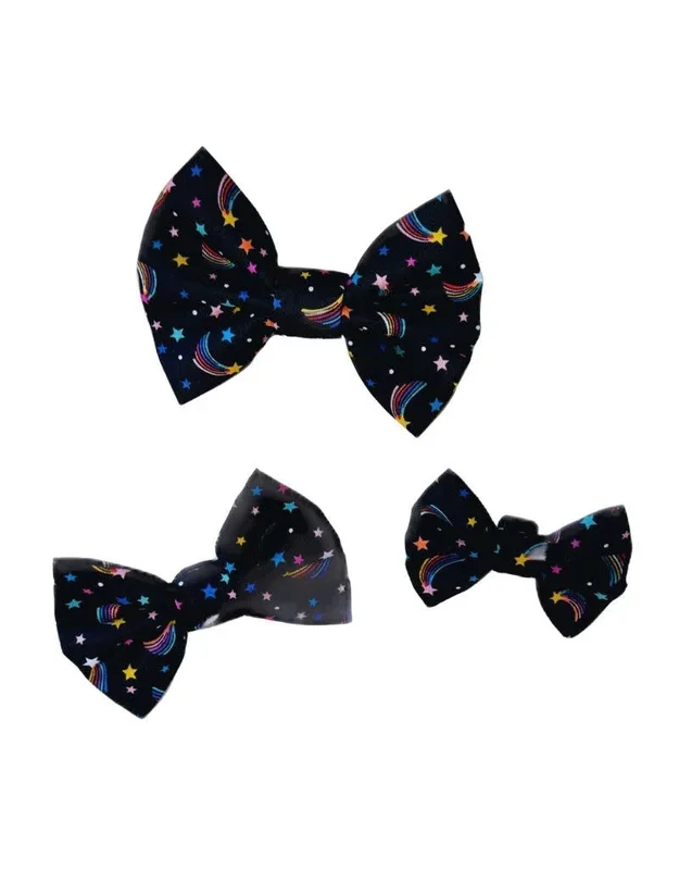 THE FISH & BONE Bow Tie Rainbow Shooting Stars