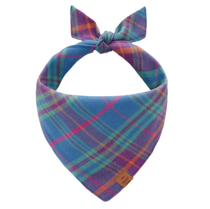 The Foggy Dog Bandana – Piper Plaid Flannel