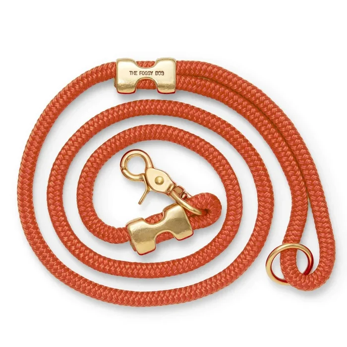 The Foggy Dog Marine Rope Dog Leash – Cider
