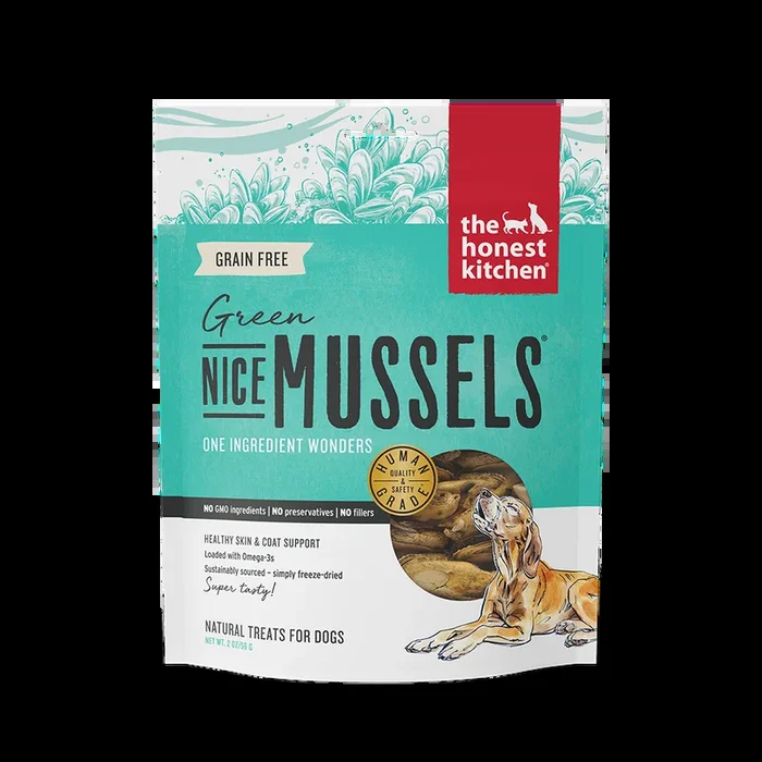 The Honest Kitchen Nice Mussels Green Mussels Dog Treats