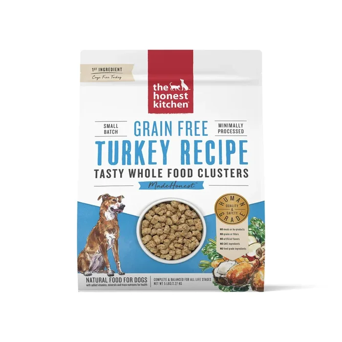 The Honest Kitchen Whole Food Clusters Turkey Grain-Free Dry Dog Food, 5-lb