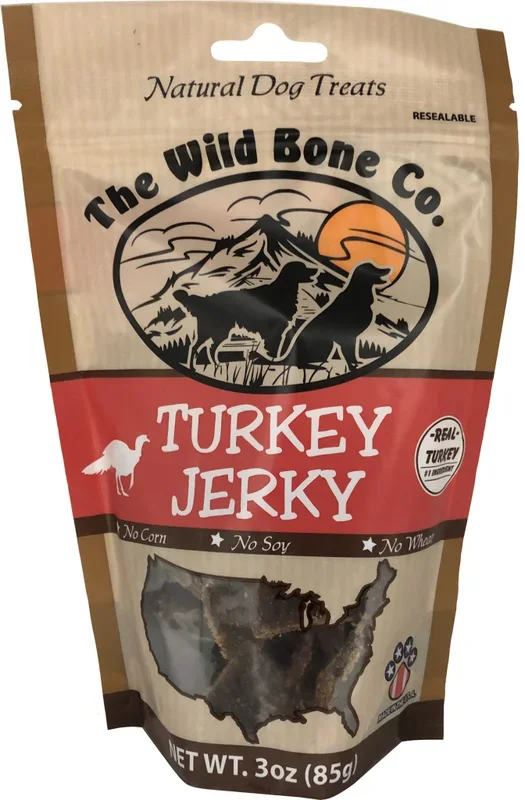 The Wild Bone Turkey Jerky Dog Treats, 3-oz