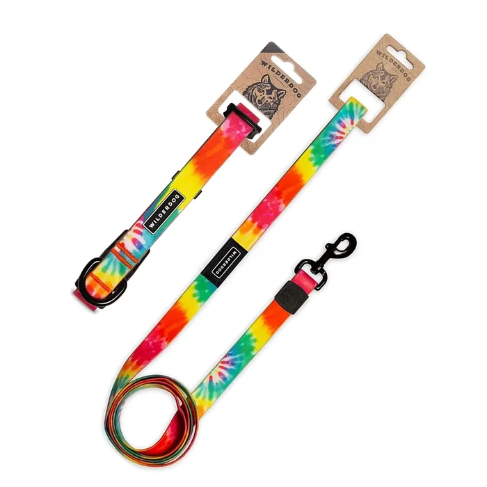 Tie Dye Waterproof Leash + Collar Bundle
