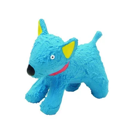 Tiny Blue Dog Latex Toy