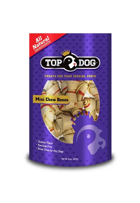 Top Dog- Mini Chew Bones 8 OZ