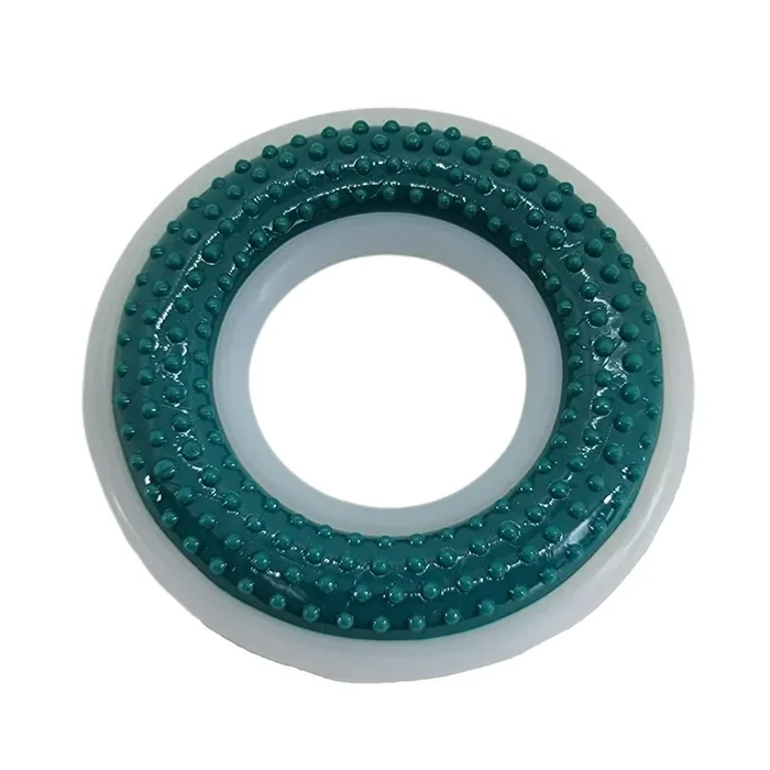 TPR & Nylon Dental Chew Ring Toy for Dogs – Ideal for Aggressive Chewers – (4″ Diameter)