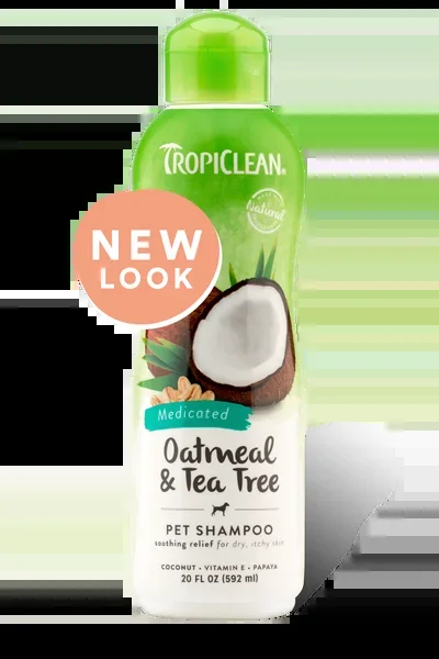 TropiClean Oatmeal & Tea Tree Dog Shampoo
