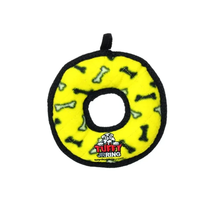 Tuffy’s Ultimate 3-Way Ring Yellow Bone Dog Toy