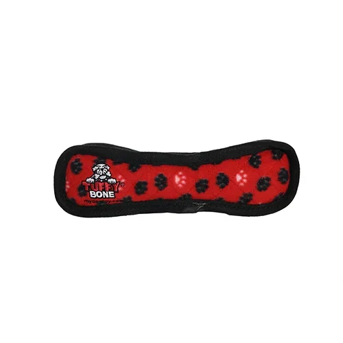 Tuffy’s Ultimate Bone Dog Toy – Red Paws