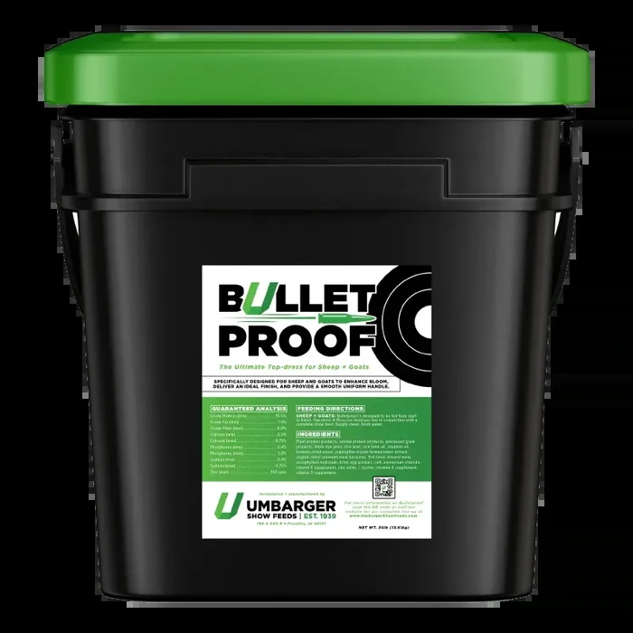 Umbarger Show Feeds Bulletproof Show Sheep and Goat Supplement