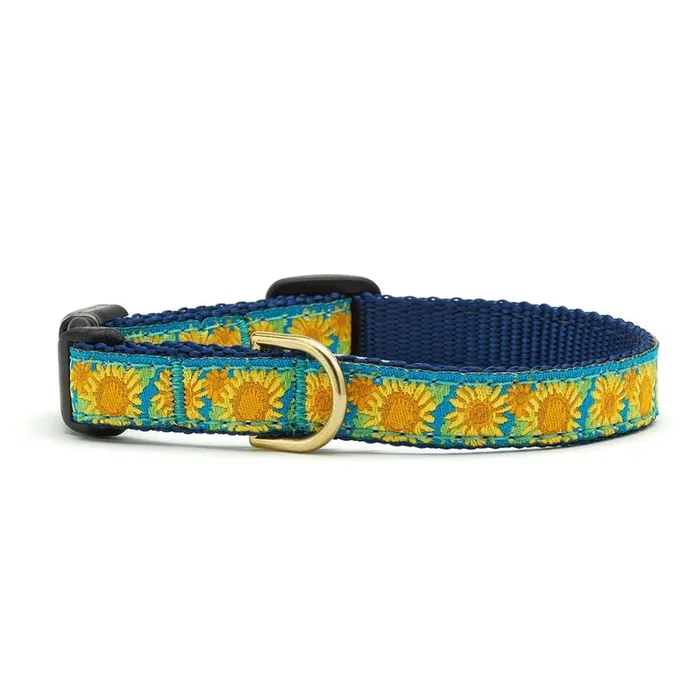 Up Country Bright Sunflower Cat Collar