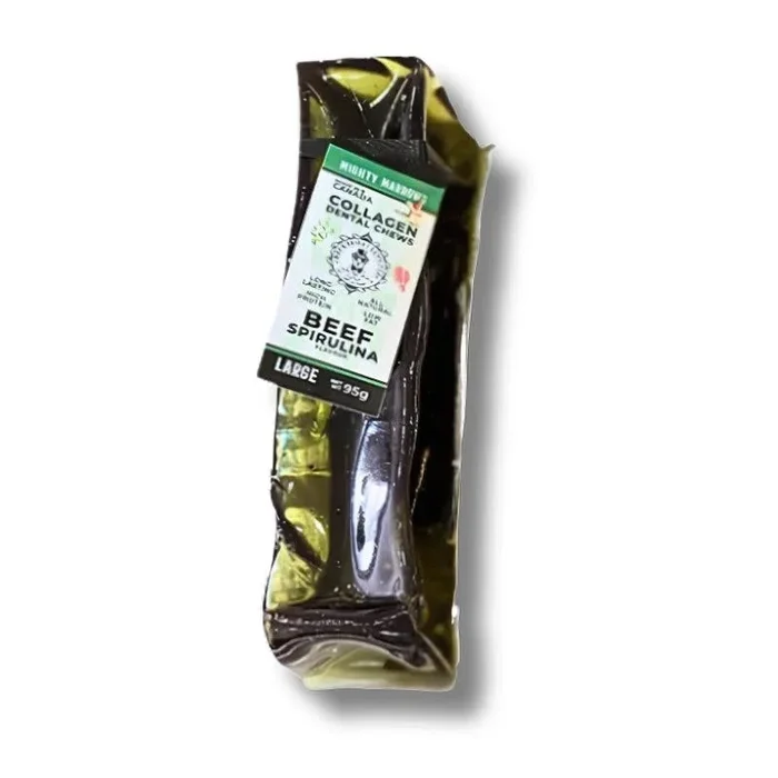 WAG & BRIGHT Mighty Marrows Collagen Dental Chew Spirulina Beef Large
