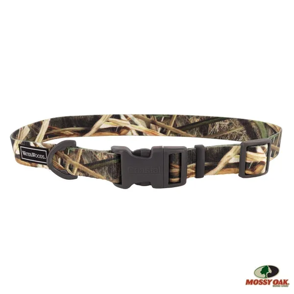 Water & Woods™ Adjustable Dog Collar, Mossy Oak Camo Medium