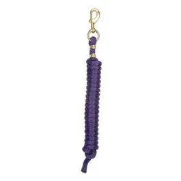 Weaver Lead Rope with Solid Brass 225 Snap Purple Poly