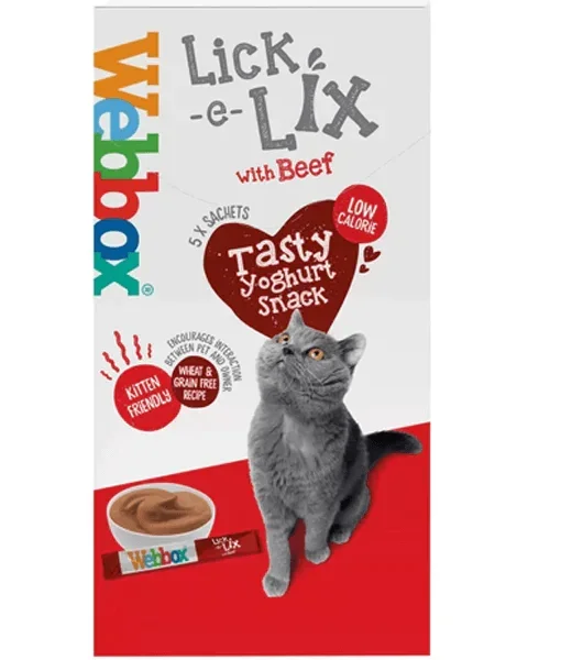Webbox – Lick-e-Lix with beef 75g