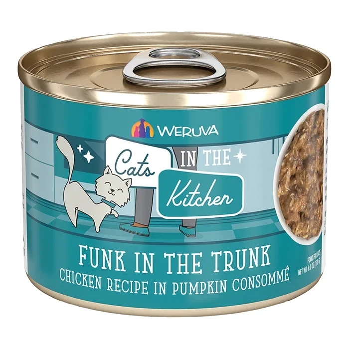 Weruva Cats in The Kitchen Funk in The Trunk Chicken & Tuna Canned Cat Food 6oz